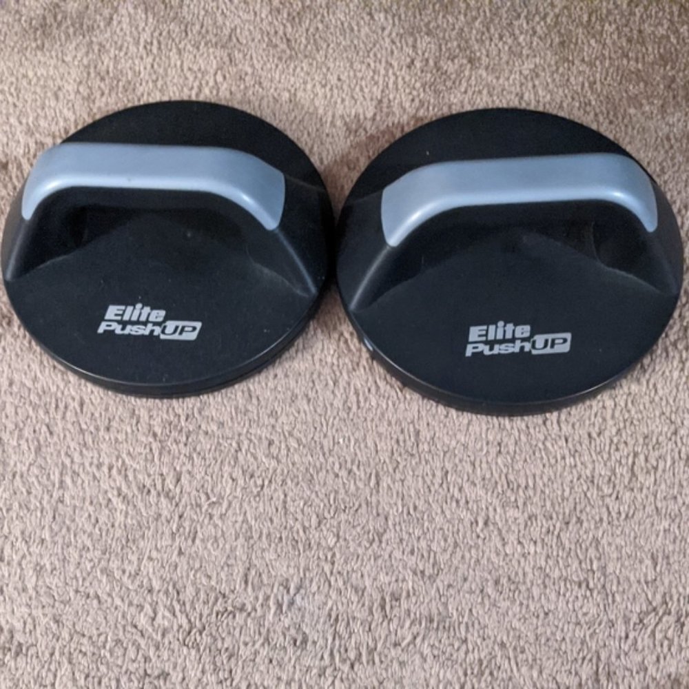 Pushup Elite black and gray fitness pushup bars